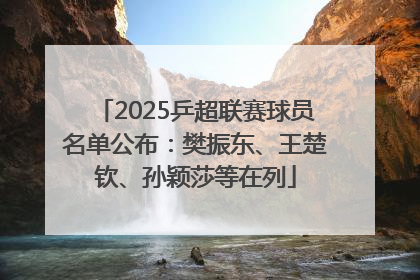 2025乒超联赛球员名单公布：樊振东、王楚钦、孙颖莎等在列