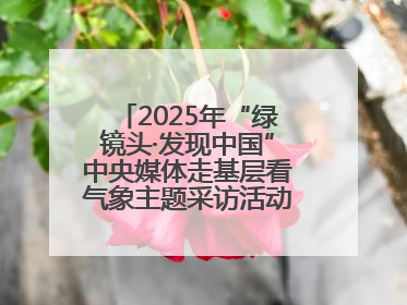 2025年“绿镜头·发现中国”中央媒体走基层看气象主题采访活动报道组走进四川