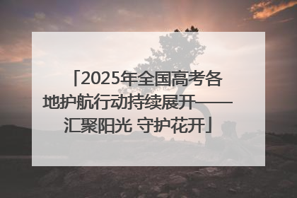 2025年全国高考各地护航行动持续展开——汇聚阳光 守护花开