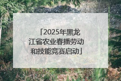 2025年黑龙江省农业春播劳动和技能竞赛启动
