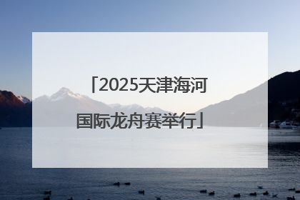 2025天津海河国际龙舟赛举行