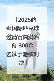 2025鹤壁国际匹克球邀请赛圆满落幕 300余名选手激情对决